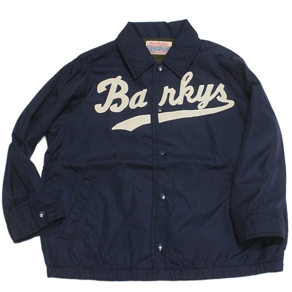 【子供服/デニムダンガリー/DENIM DUNGAREE/親子/デニム＆ダンガリー/DD】 MXイレブン コーチ JK 4NV紺