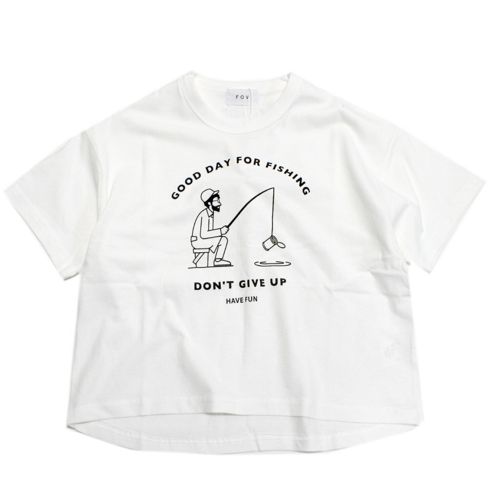 Rakuten - 【FOV/フォブ/こども服/キッズ/親子/カジュアル】 FISHING Tシャツ ホワイト(WH)