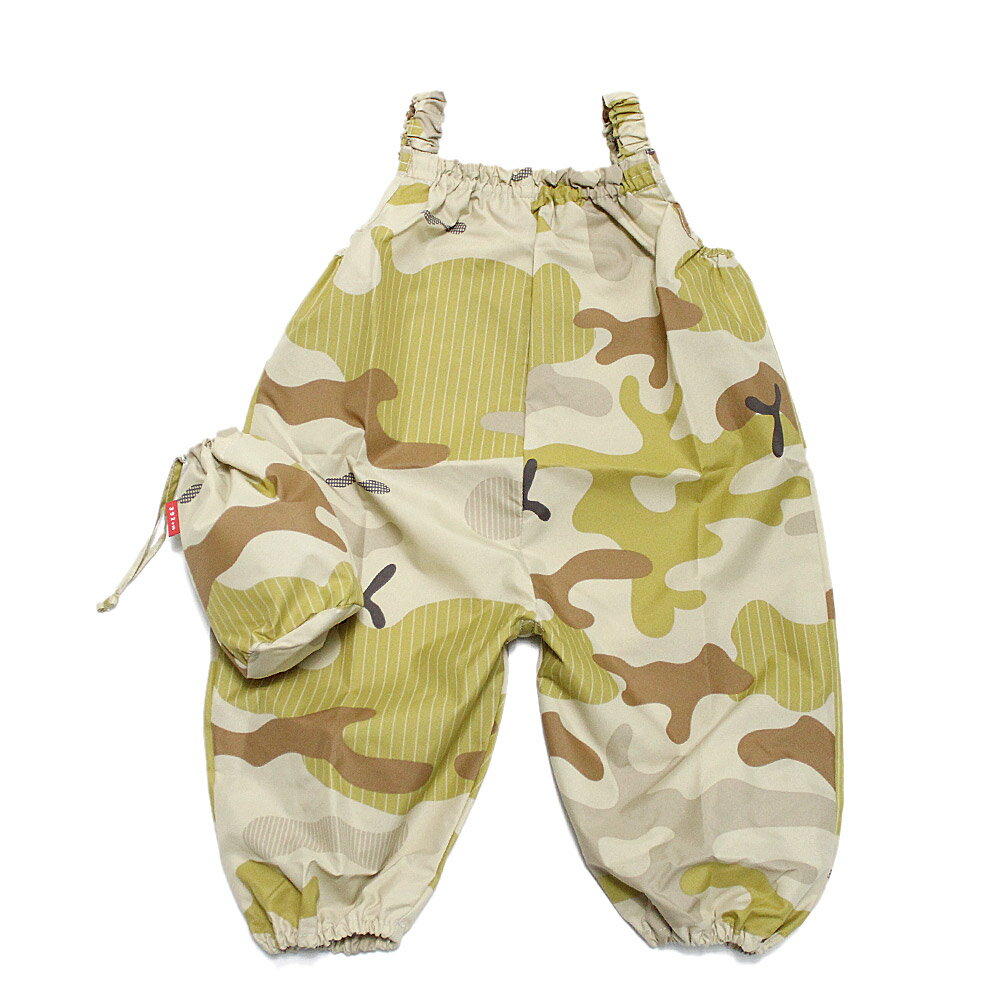 【サンキューニプリュスエム 392plusm 子供服】 あす楽 子供 ベビー プレイウエア camouflage ジャンプスーツ (お砂場着/べージュ) ベージュ