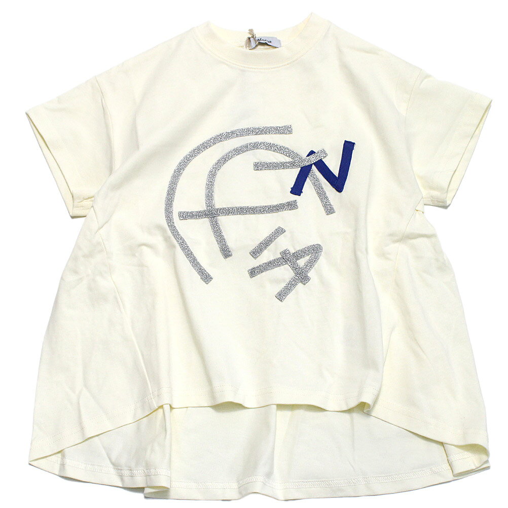 【ユニカ/UNICA/子供服/キッズ/女の子】 テープロゴデザインTシャツ オフホワイト(2) millibar-10556201 子供服ミリバール パッケージ画像