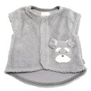 【mocmof/モクモフ/ベビー/出産祝い】 お部屋着 ベビーベスト シュナウザー(SCH)