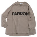 【ジェネレーター/子供服/GENERATOR/ジュニア 】 あす楽 PARDON L/S Tシャツ アッシュグレー(AG)