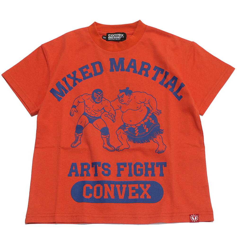 Rakuten - 【コンベックス/CONVEX/子供服/ジュニア/キッズ】 SUMO＆レスラー/ワイドTシャツ アカ(4)