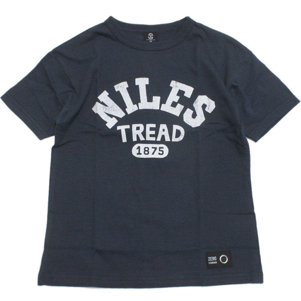 楽天子供服ミリバール【ZERO standard/子供服/ゼロスタンダード】 あす楽 NILES Tシャツ ネイビー（NV）