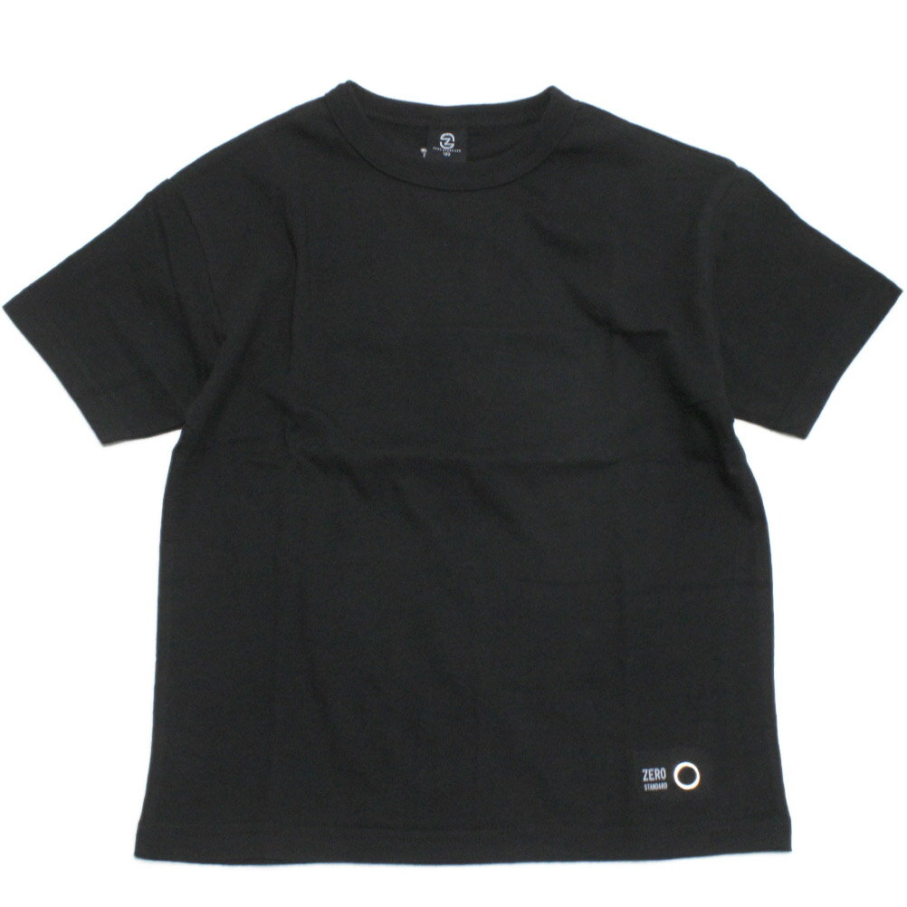 楽天子供服ミリバール【ZERO standard/子供服/ゼロスタンダード】 あす楽 BASIC Tシャツ ブラック（BK）