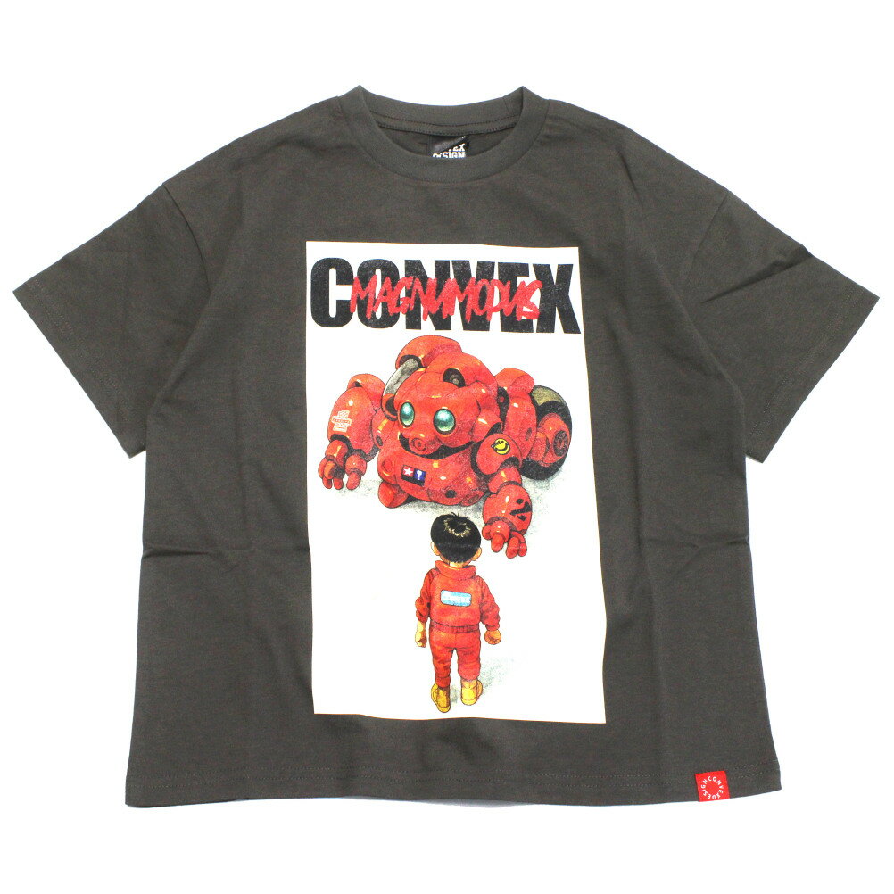 Rakuten - 【コンベックス/CONVEX/子供服/ジュニア/キッズ】 FUTUREロボ/ワイドTシャツ チャコール(23)