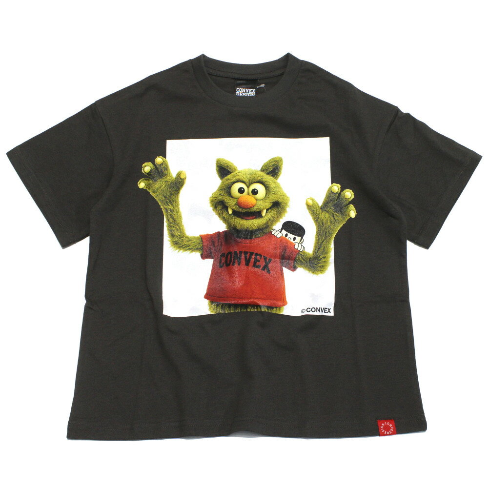Rakuten - 【コンベックス/CONVEX/子供服/ジュニア/キッズ】 パペットCAT/ワイドTシャツ チャコール(23)