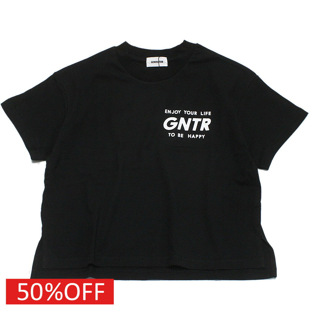 樂天商城 - 【ジェネレーター/子供服/GENERATOR/ジュニア 】 セール 【50%OFF】 GNTR Tシャツ ブラック(BK)