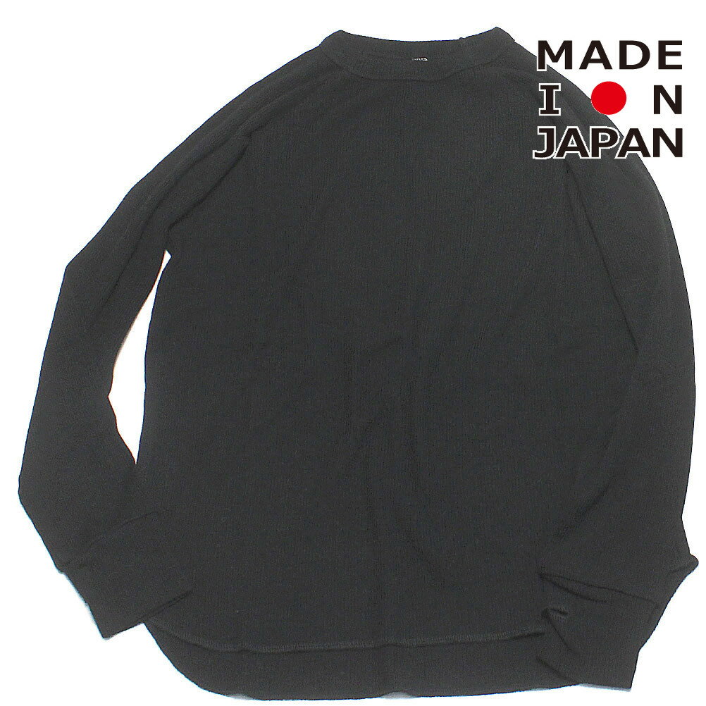 【MOUN TEN./MOUNTEN/マウンテン/子供服/ジュニア】 wool rib ロングスリーブ ブラック