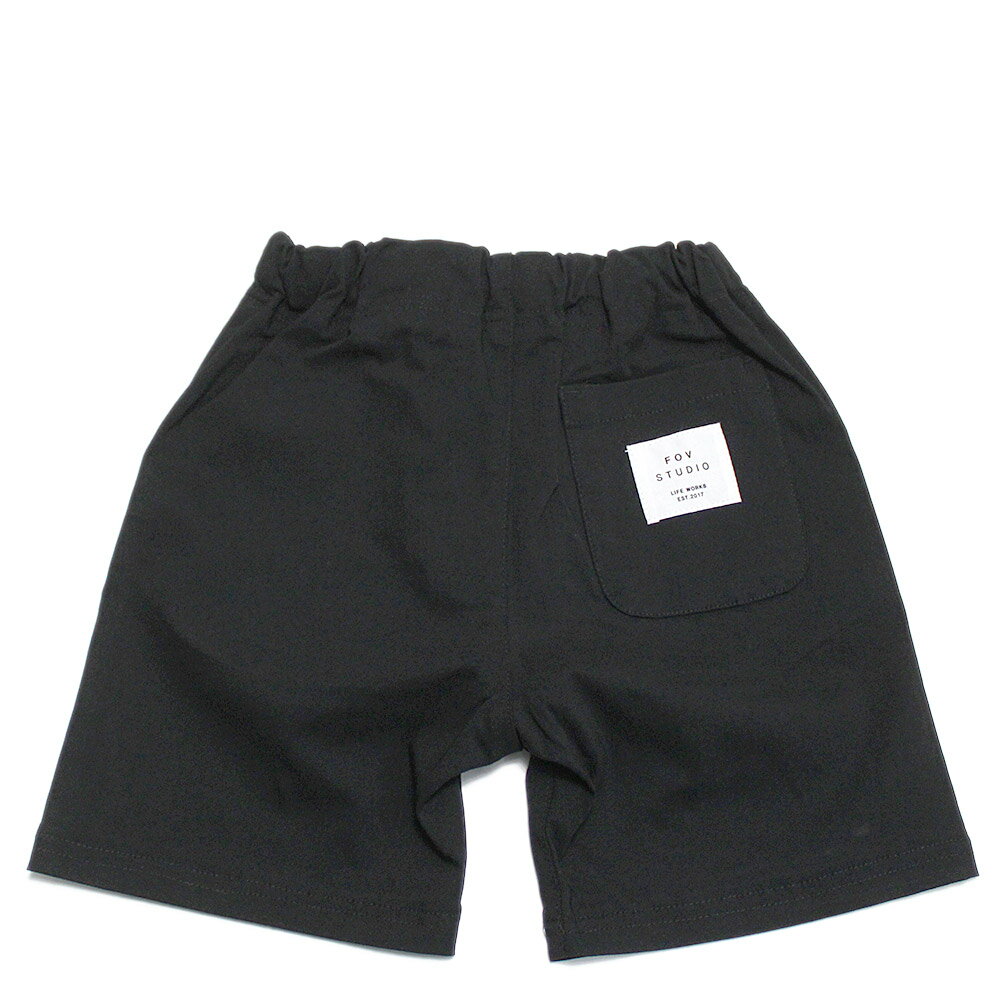 【FOV/フォブ/こども服/キッズ/親子/カジュアル】 ラフショートパンツ ブラック(BK)