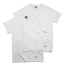 【NEWERA/メンズ/キャップ/ジュニア/帽子/ニューエラ】 2-PACK TEE ホワイトa118a174a210a226a