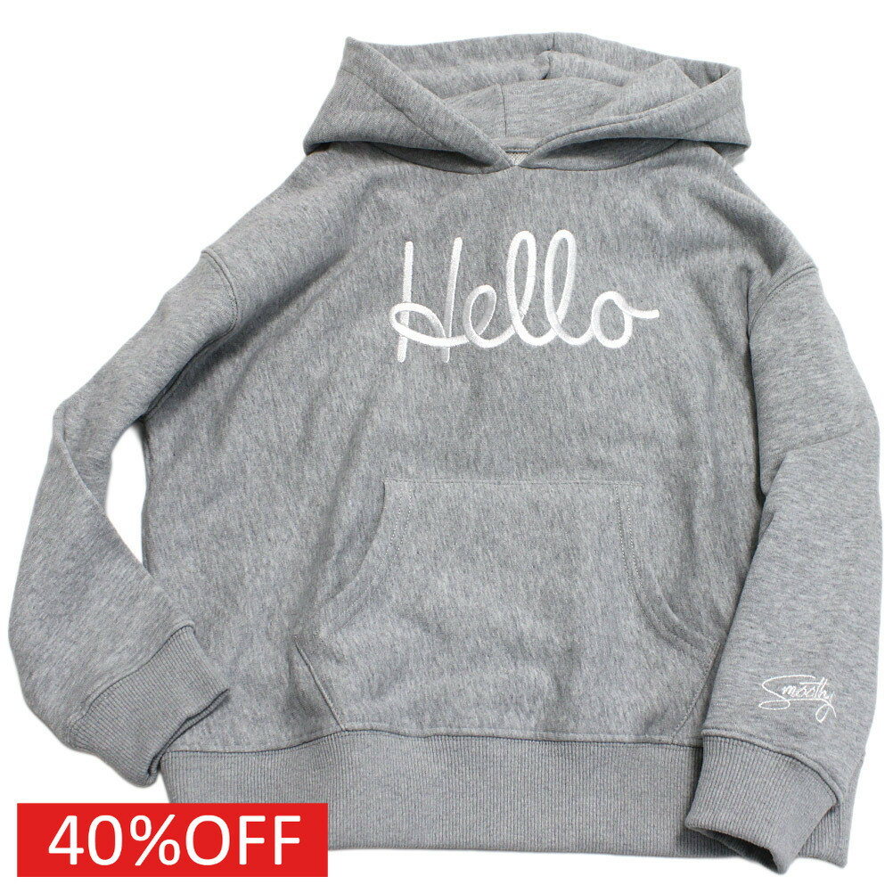 【スムージー/SMOOTHY/ジュニア/子供服/キッズ】 セール 【40%OFF】 HELLOWパーカー H.グレー