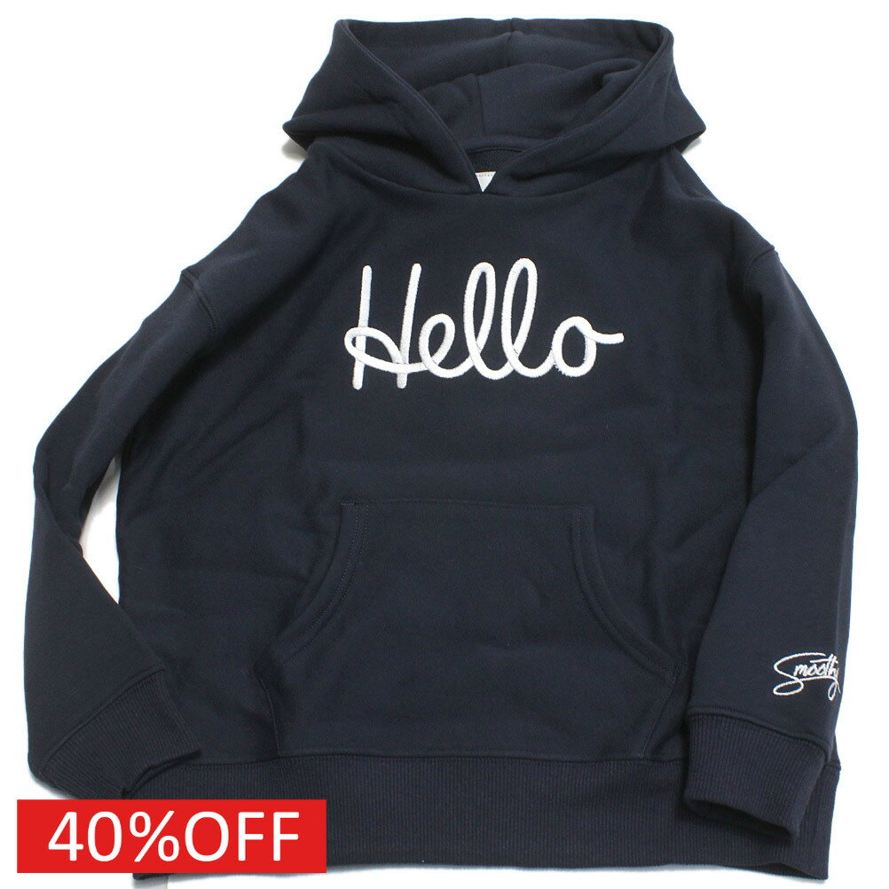 【スムージー/SMOOTHY/ジュニア/子供服/キッズ】 セール 【40%OFF】 HELLOWパーカー ネイビー