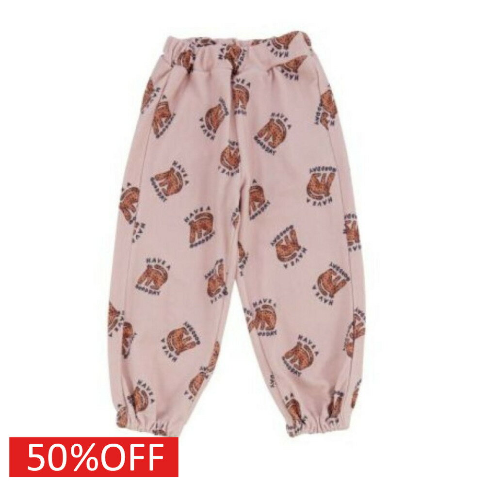 “オーシャン＆グラウンド”のソウガラスウェットパンツ・存在感のある総柄がコーディネートの主役に・柔らかい裏毛素材を使用し快適な穿き心地・動きやすい足口ゴム仕様で通園や通学にもぴったり・カジュアルにもスポーティにも着こなせる便利な丈感◎・同柄...