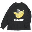 【エクストララージキッズ/エックスラージ/子供服/XLARGE KIDS】 あす楽 バナナOGゴリラ長袖Tシャツ クロ(80)