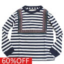 【ゴートゥーハリウッド GO TO HOLLYWOOD/子供服/親子】 セール 【50%OFF】 あす楽 ビンテーシボーダーテンジク スクウエア TEE 4NV紺