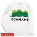 【知育玩具/子供服/ベビー/キッズCHEEK ROOM/チークルーム】 セール 【40%OFF】 えだまめロングTシャツ オフベージュ(OB)