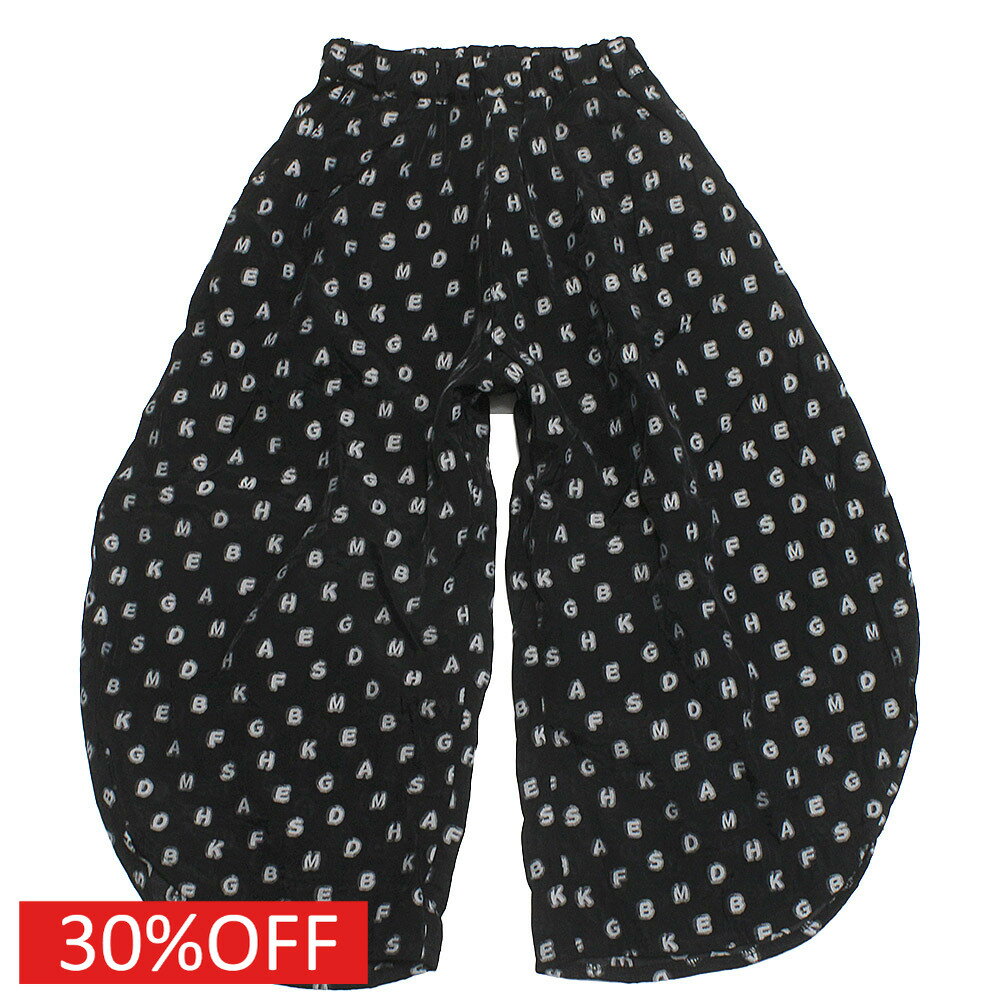 乐天商城 - 【ユニカ/UNICA/子供服/キッズ/女の子】 セール 【30%OFF】 alphabetオーガンジーまんまるパンツ ブラック(4)
