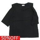 【子供服/ジュニア/アンディニー/undeny./キッズ/大人/女の子】 セール 【50%OFF】 セーラーカラーチュニック ブラック(BK)