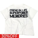 【子供服/デニムダンガリー/DENIM DUNGAREE/親子/デニム&ダンガリー/DD】 セール 【30%OFF】 テンジク ラクガキ TEE 1W白