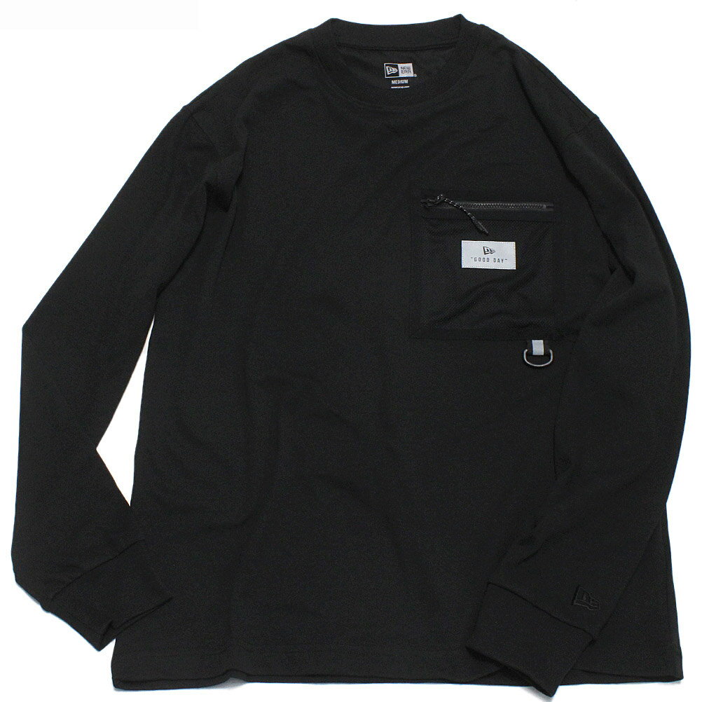 【NEWERA メンズ キャップ 帽子 ニューエラ】 あす楽 【OUTDOOR】 YOSHIDA BROS LS PF TEE ブラック