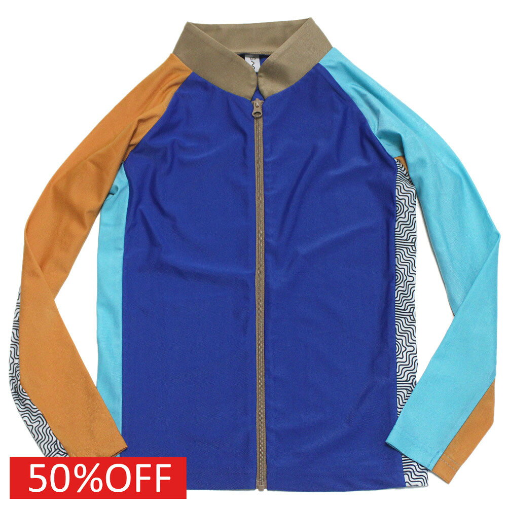【子ども服/THE PARK SHOP/ザ・パークショップ/子供服/キッズ服】 セール 【50%OFF】 ISLAND PARK RASH L/SL ブルー
