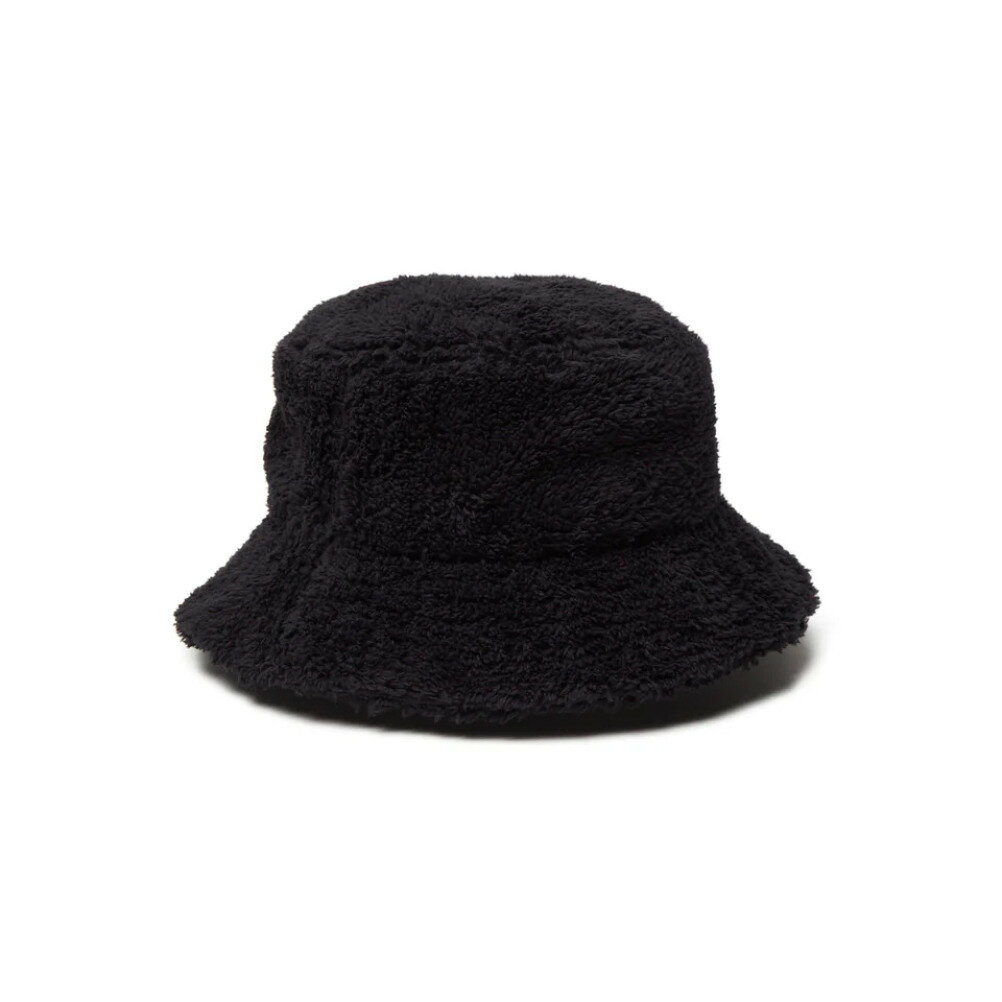 【NEWERA/キッズ/帽子/ニューエラ】 KIDS MINK FLEECE SOLID BUCKET HAT ブラック