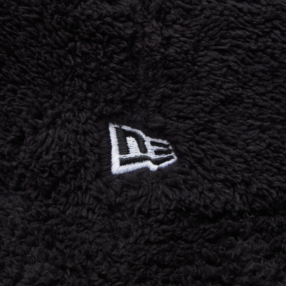 【NEWERA/キッズ/帽子/ニューエラ】 KIDS MINK FLEECE SOLID BUCKET HAT ブラック