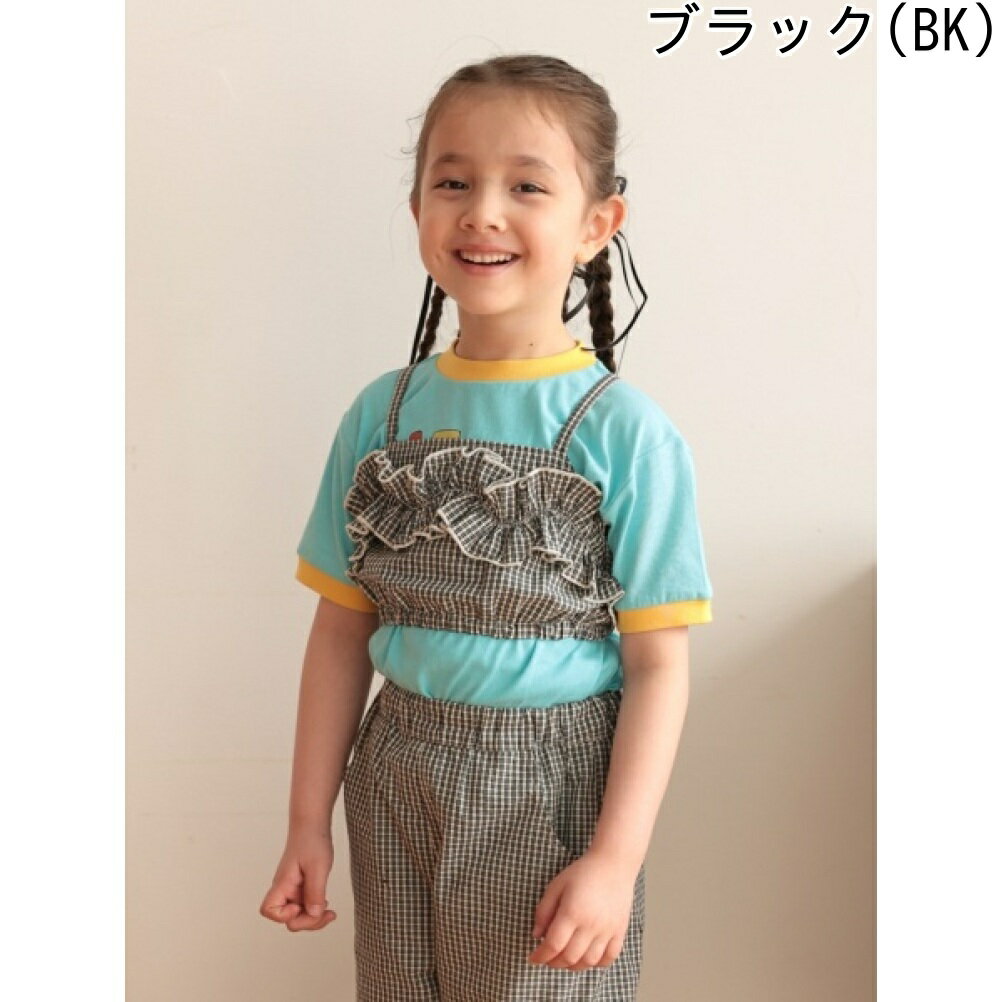 【ocean＆ground/オーシャンアンドグラウンド/子供服/ベビー/キッズ/ジュニア】 チェックフリルキャミソール 3