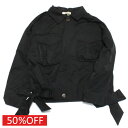 【ユニカ/UNICA/子供服/キッズ/女の子】 セール 【50%OFF】 カーゴサイドリボンジャケット ブラック(4)