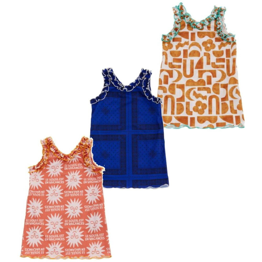 【ocean＆ground/オーシャンアンドグラウンド/子供服/ベビー/キッズ/ジュニア】 吸水速乾フリルノースリーブワンピース