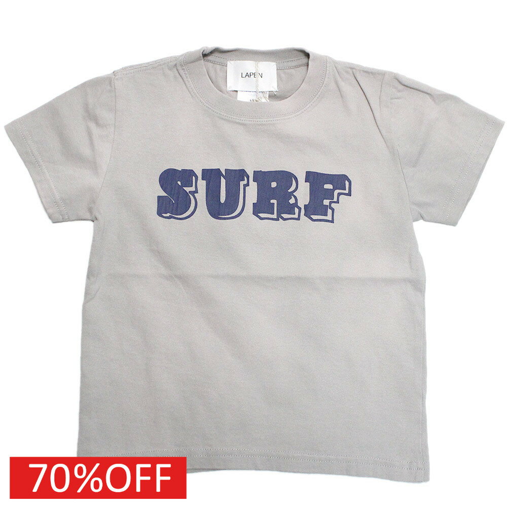 【ラペン/ラパン/LAPEN/子供服/ジュニア/ヴィンテージ/アメカジ】 セール 【70%OFF】 SURF Tシャツ グレー
