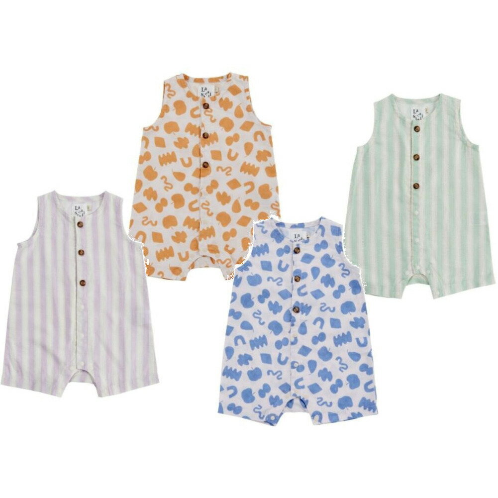 Rakuten - 【ocean＆ground/オーシャンアンドグラウンド/子供服/ベビー/キッズ/ジュニア】 【La stella/ラステラ】ソウガラノースリーブロンパス