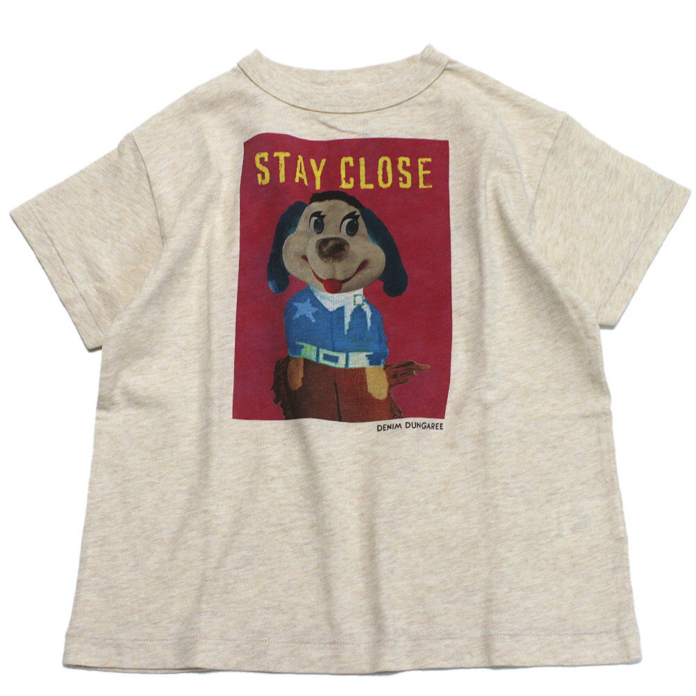 Rakuten - 【子供服/デニムダンガリー/DENIM DUNGAREE/親子/デニム＆ダンガリー/DD】 テンジク STAY CLOSE TEE 11OW生成
