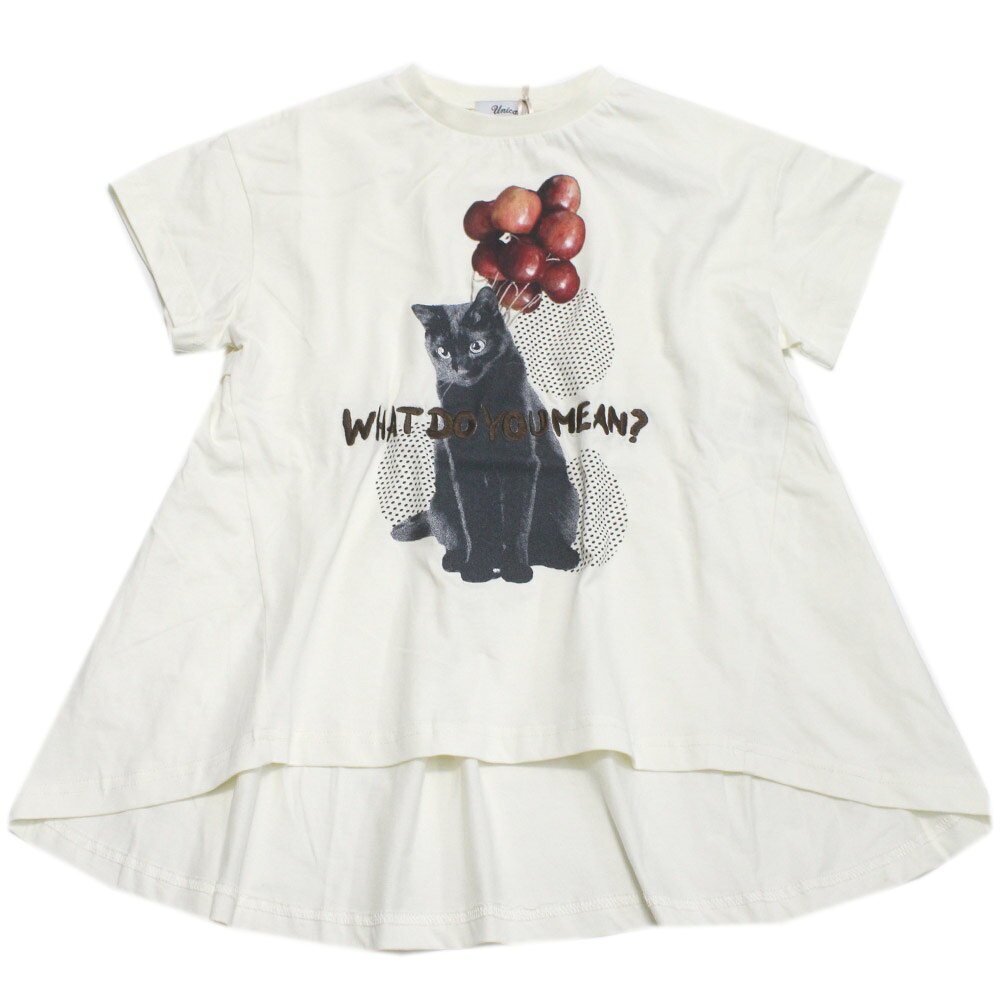 【ユニカ/UNICA/子供服/キッズ/女の子】 WHAT DO YOU MEAN? Tシャツ オフホワイト(2)
