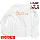 子ども服 EASTENDHIGHLANDERS イーストエンドハイランダーズ 日本製 セール 【50%OFF】 Printed 長袖Tシャツ ホワイト×オレンジ(WOP)