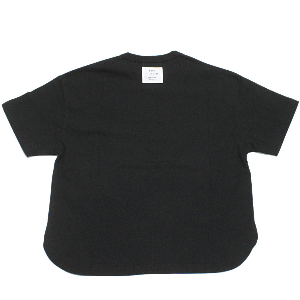 【FOV/フォブ/こども服/キッズ/親子/カジュアル】 セール 【50%OFF】 BELIEVE 6分袖 Tシャツ ブラック(BK)