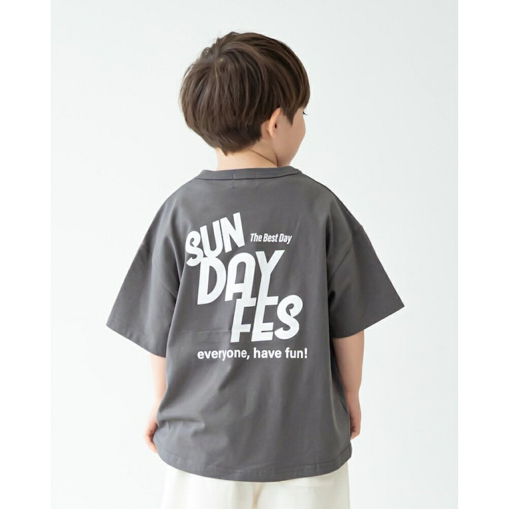 樂天商城 - 【FOV/フォブ/こども服/キッズ/親子/カジュアル】 SUNDAY FES Tシャツ【5月入荷予定】 チャコール(CG)