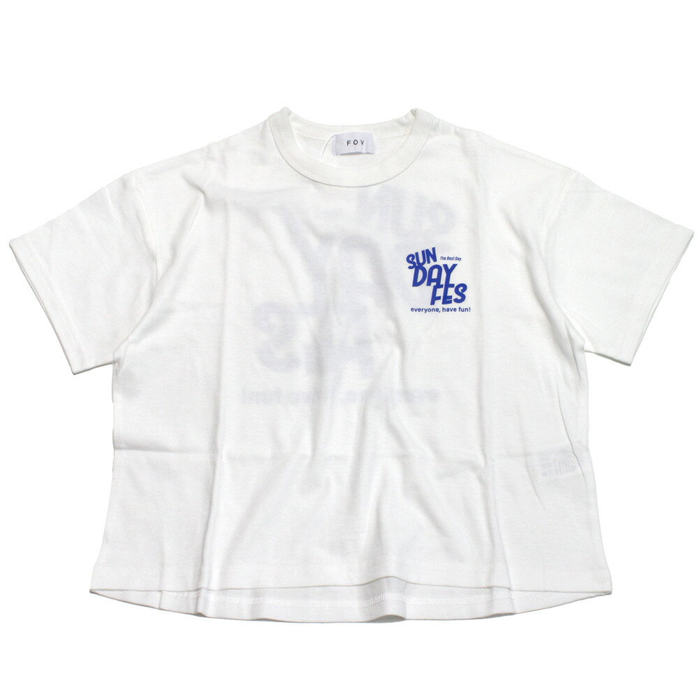 Rakuten - 【FOV/フォブ/こども服/キッズ/親子/カジュアル】 SUNDAY FES Tシャツ ホワイト(WH)