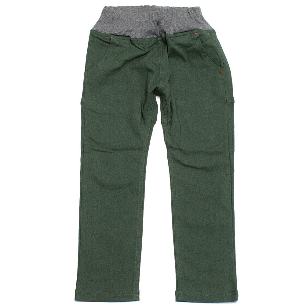 “オフィシャルチーム”の起毛スーパーストレッチサルエルパンツ・暖かな穿き心地とふんわりとした肌触りが特徴の裏起毛パンツ・スーパーストレッチ素材でアクティブなお子さまにおすすめ・寒い日の通学などにも重宝する1着・マチをつけた細身のサルエルシル...