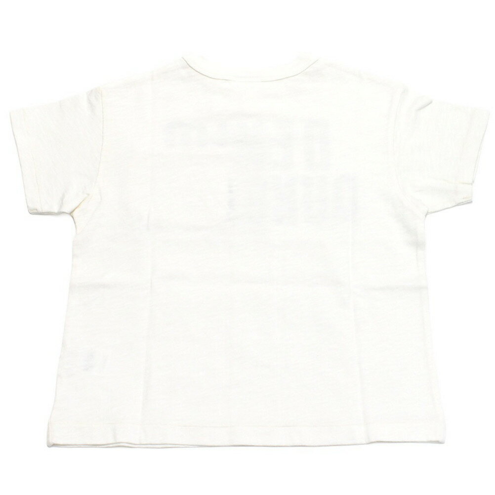 【子供服/デニムダンガリー/DENIM DUNGAREE/親子/デニム＆ダンガリー/DD】 テンジクDENIM DUNGAREE TEE 1W白