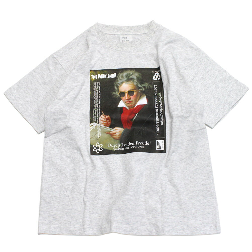 【子ども服/THE PARK SHOP/ザ・パークショップ/子供服/キッズ服】 COLLAGE BEETHOVEN Tシャツ ホワイト