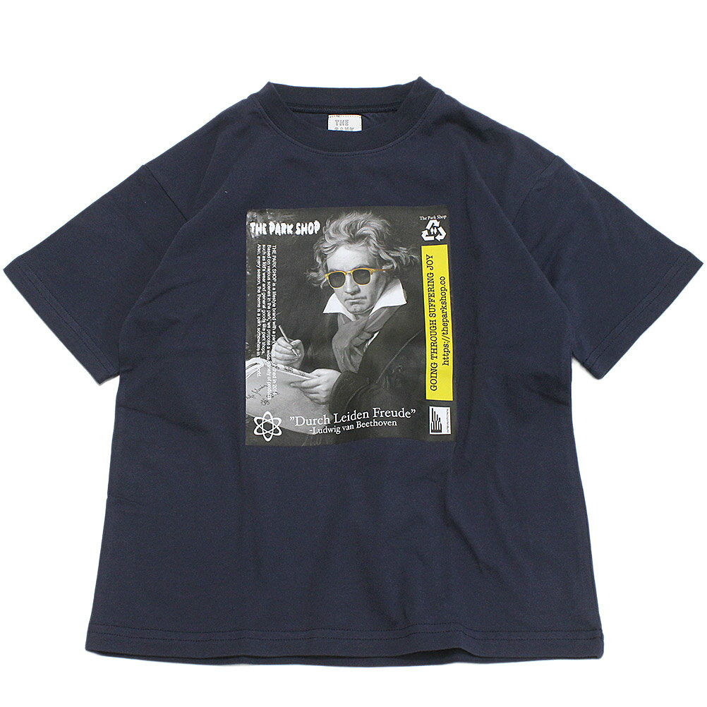 【子ども服/THE PARK SHOP/ザ・パークショップ/子供服/キッズ服】 COLLAGE BEETHOVEN Tシャツ ネイビー