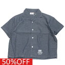 【FOV/フォブ/こども服/キッズ/親子/カジュアル】 セール 【50%OFF】 ダンガリーオープンカラーシャツ ネイビー(NV)