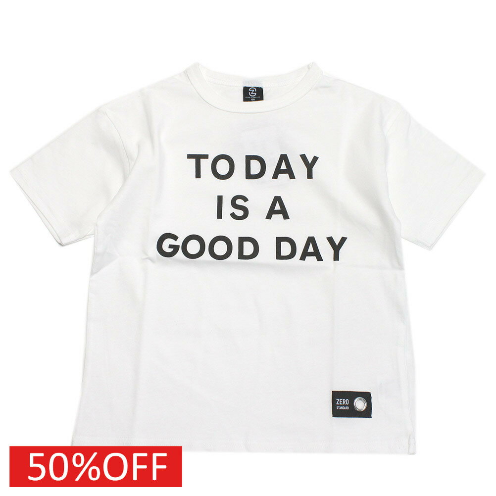 【ZERO standard/子供服/ゼロスタンダード】 セール 【50%OFF】 TODAY　Tシャツ オフホワイト(OW)