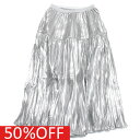 【ユニカ/UNICA/子供服/キッズ/女の子】 セール 【50%OFF】 メタリックプリーツ加工スカート シルバー(86)