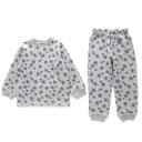 【ocean&amp;ground/オーシャンアンドグラウンド/子供服/ベビー/キッズ/ジュニア】 あす楽 GIRL’Sニットキルトパジャマ ラベンダー(LV)