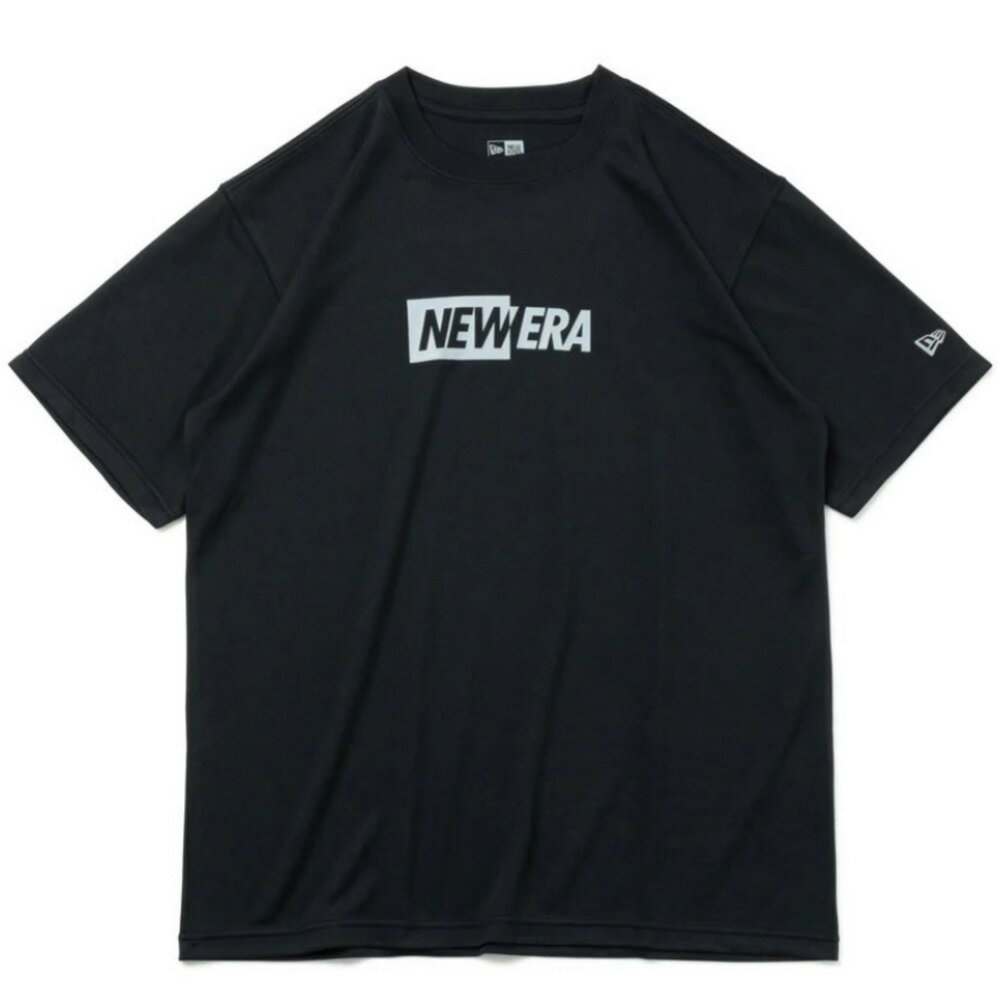 【NEWERA メンズ キャップ 帽子 ニューエラ】 HALF LOGO PA SS TC TEE ブラック