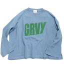 【子供服/グルーヴィーカラーズ/groovy colors/ジュニア/男の子】 あす楽 テンジク GRVY SUPER WIDE シルエット TEE 44LBL淡青