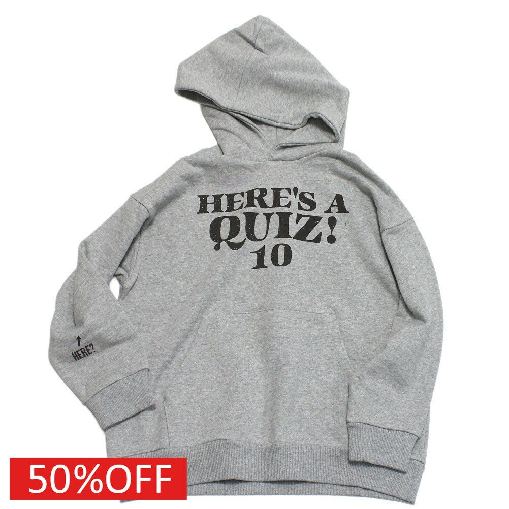 【ニードルワークス/ジュニア服/NEEDLEWORKS】 セール 【50%OFF】 【NeWo】ロゴフーディー グレー